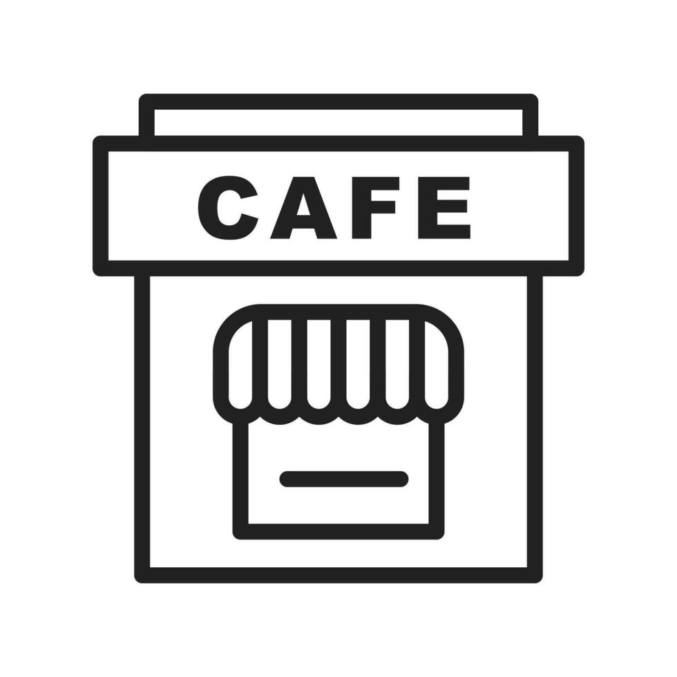 Kafé ikon vektor bild. lämplig för mobil appar, webb appar och skriva ut media.