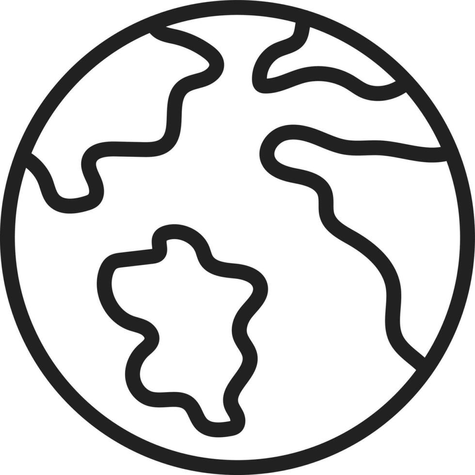 Welt Karte Symbol Vektor Bild. geeignet zum Handy, Mobiltelefon Apps, Netz Apps und drucken Medien.