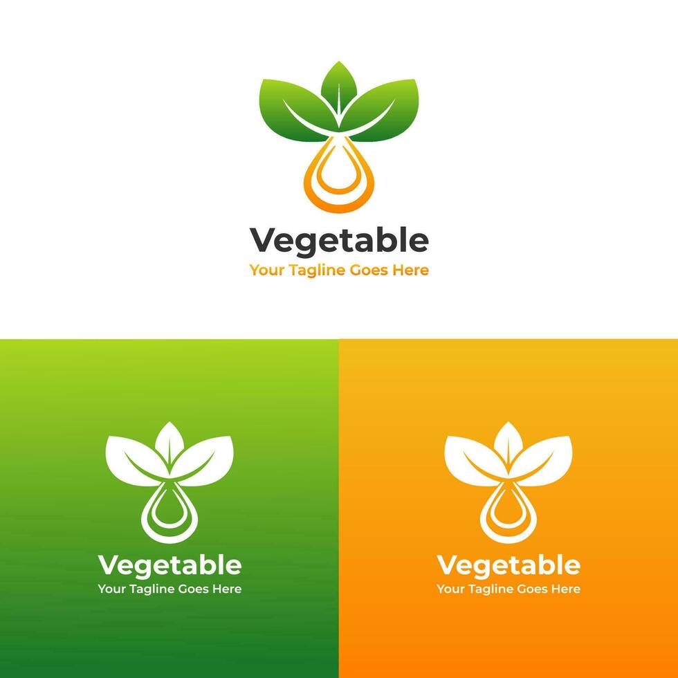 Gemüse Logo Vektor Design, Pflanze Logo, Gemüse, Frucht, Essen Logo Design. diese Logo ist geeignet zum Ihre Geschäft