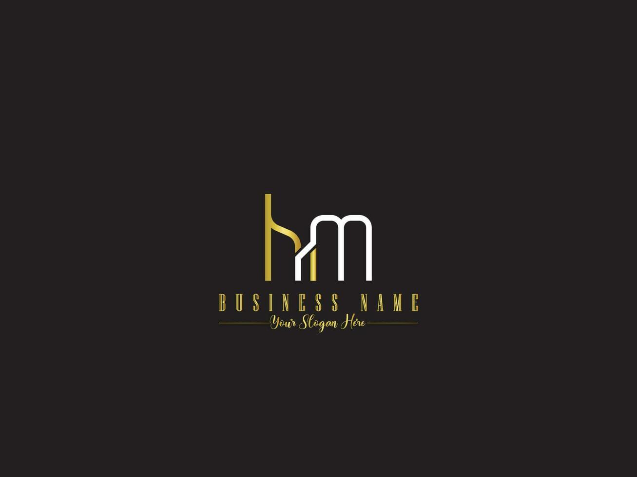 Schleim Hm Logo Symbol, minimalistisch Hm mh Brief Logo Symbol Vektor zum Geschäft