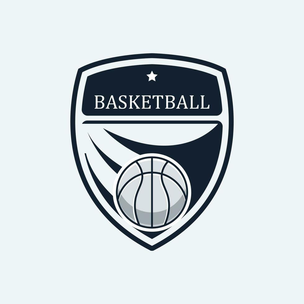 basketboll emblem, basketboll logotyp vektor. vektor