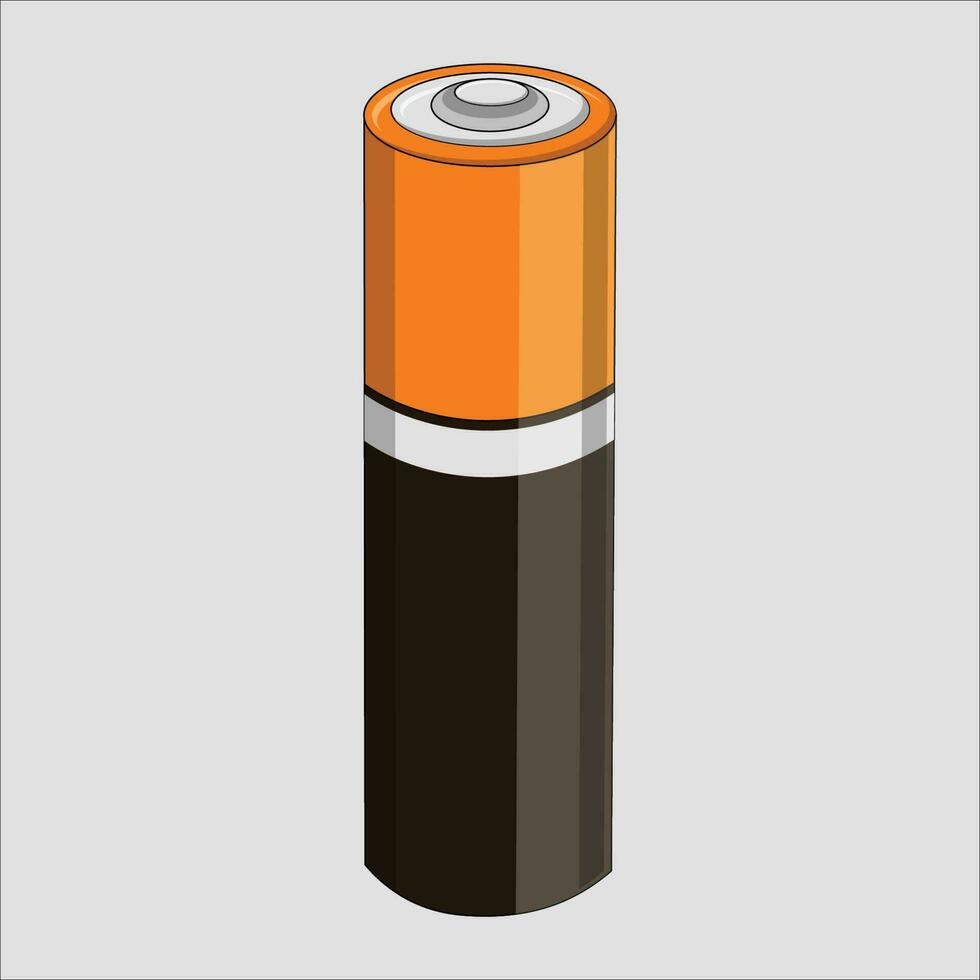 enkel enkel batteri illustration vektor