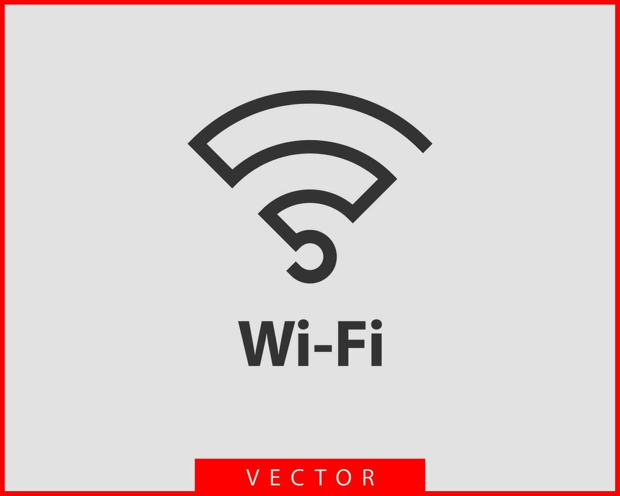 fri wi fi ikon. förbindelse zon wiFi vektor symbol. radio vågor signal.