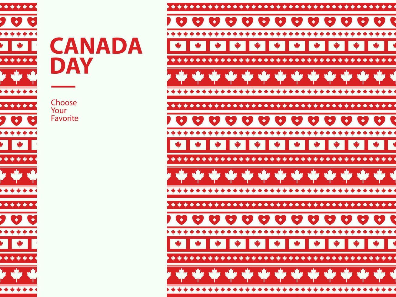 kanada dag Land händelse mönster flagga fred bakgrund nationell element vektor Semester juli affisch