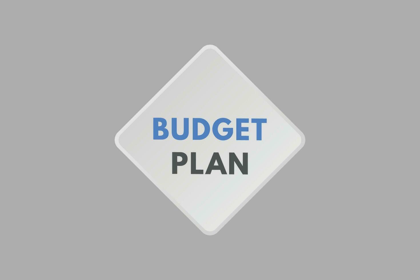 Budget Planung Text Taste. Budget Planung Zeichen Symbol Etikette Aufkleber Netz Tasten vektor