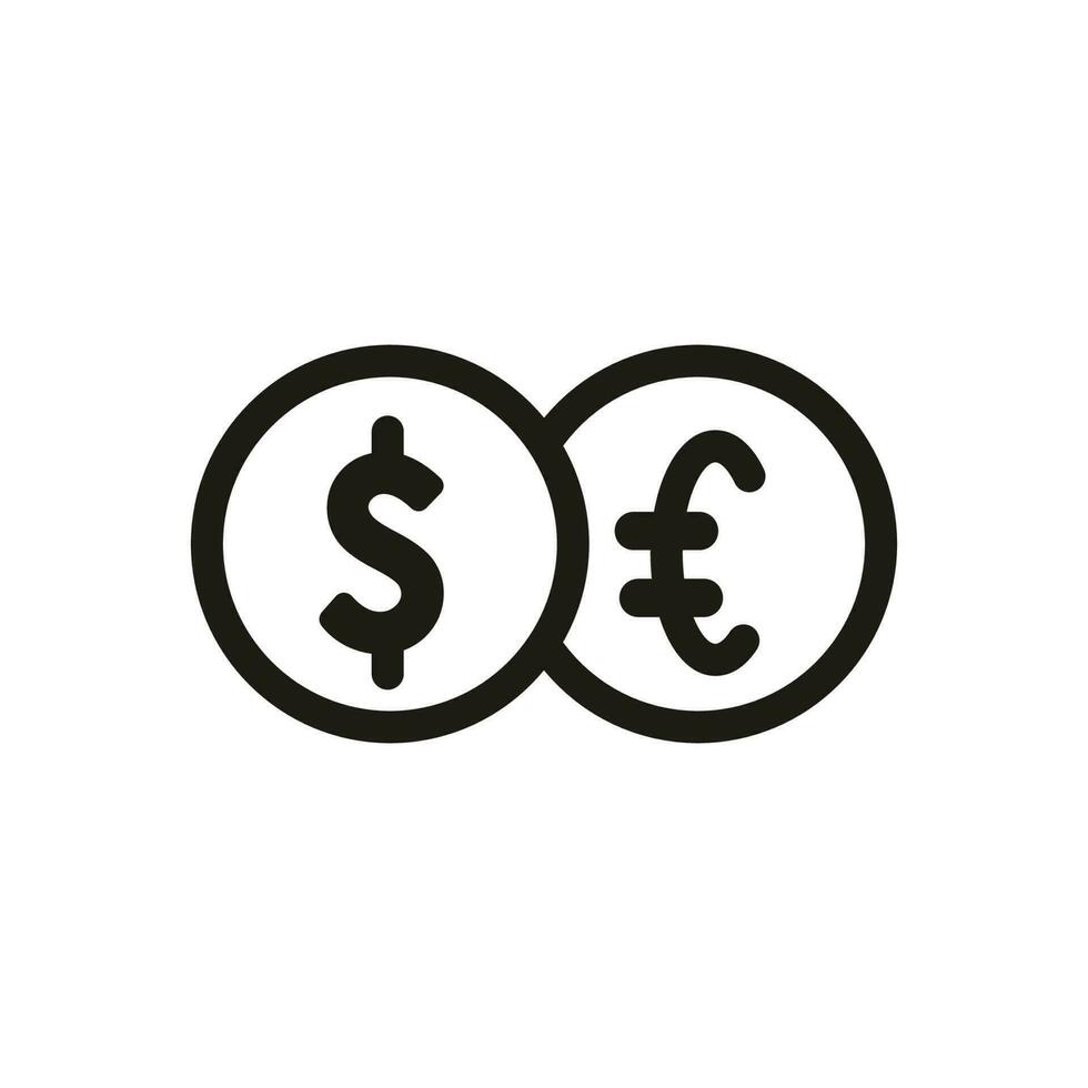 Finanzen und Geschäft Linie Symbole. ui Symbol im ein eben Design. dünn Gliederung Symbole vektor