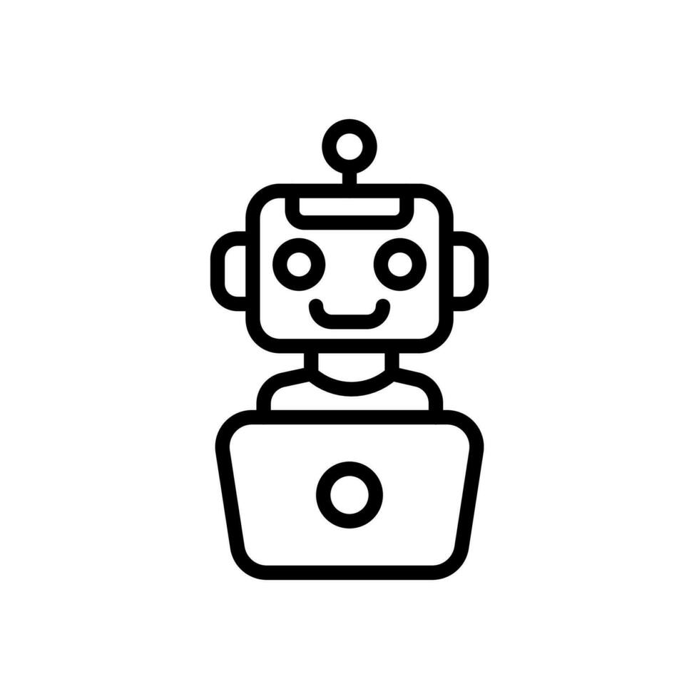 bot Assistent Symbol im Vektor. Illustration vektor