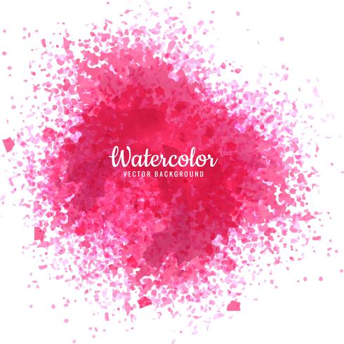 Vacker rosa akvarell spray design bakgrund vektor