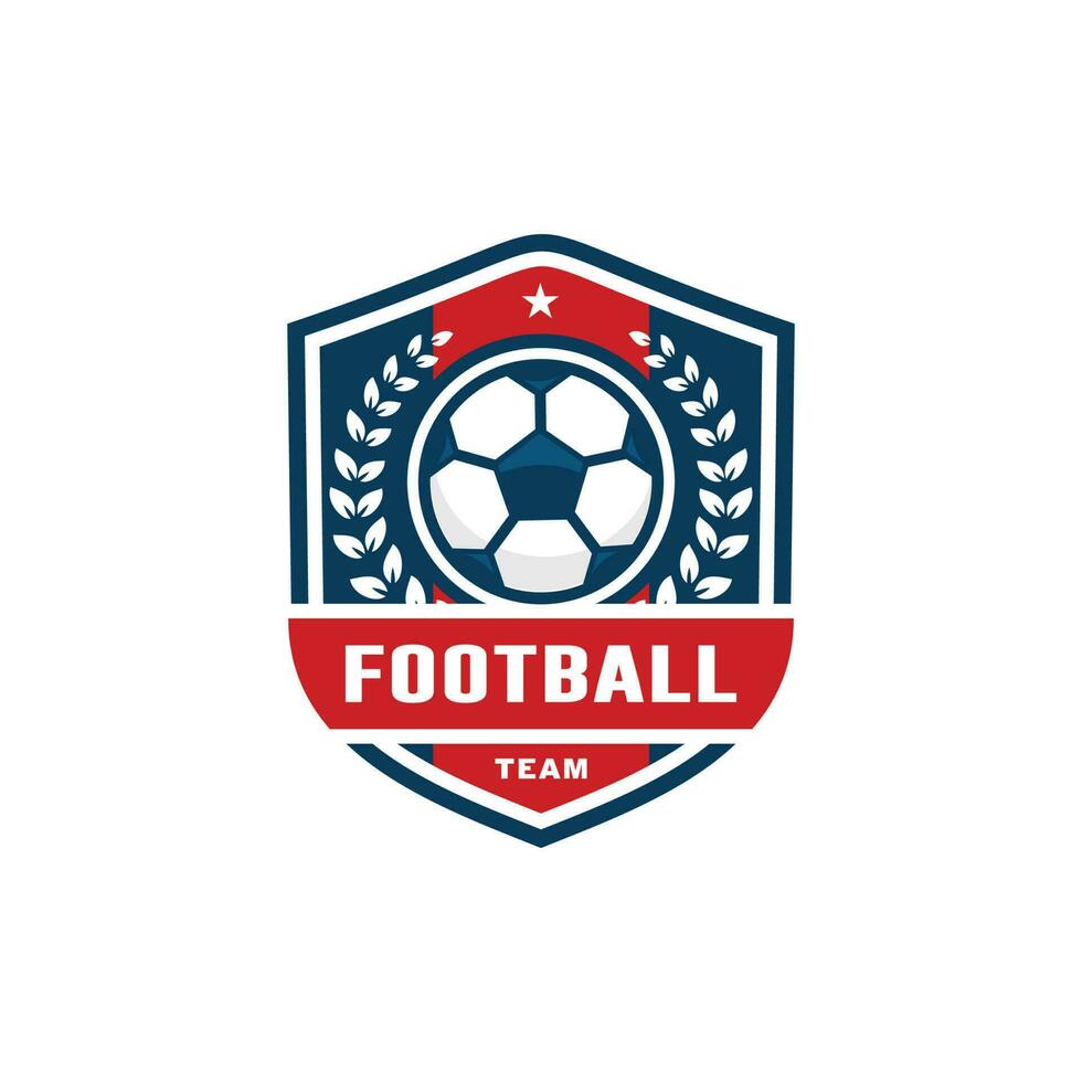 Fußball Fußball Logo Design Vektor Illustration