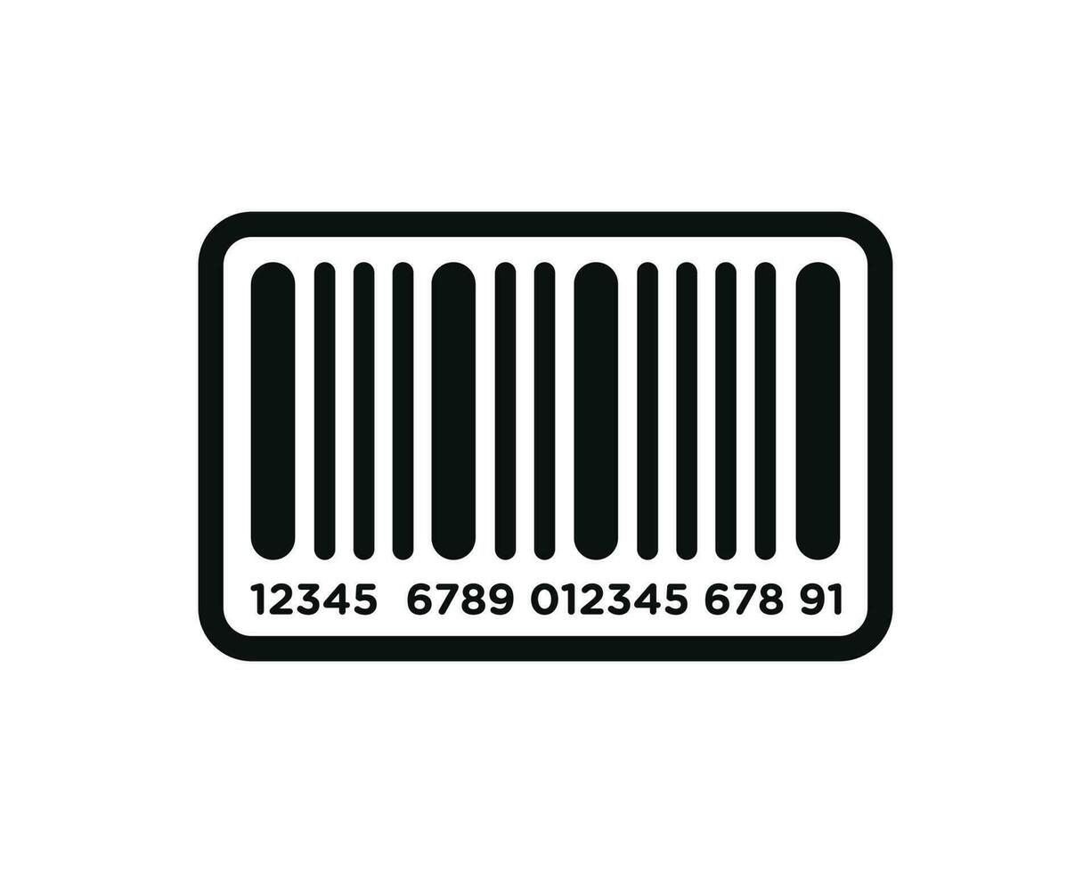 Bar Code Symbol isoliert auf Weiß Hintergrund vektor