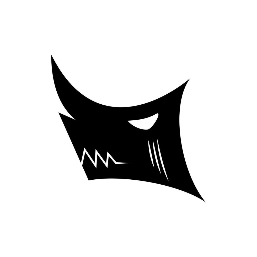 huvud noshörning ikon silhuett. enkel, minimal och kreativ begrepp. Begagnade för logotyper, ikoner, symboler eller maskotar vektor