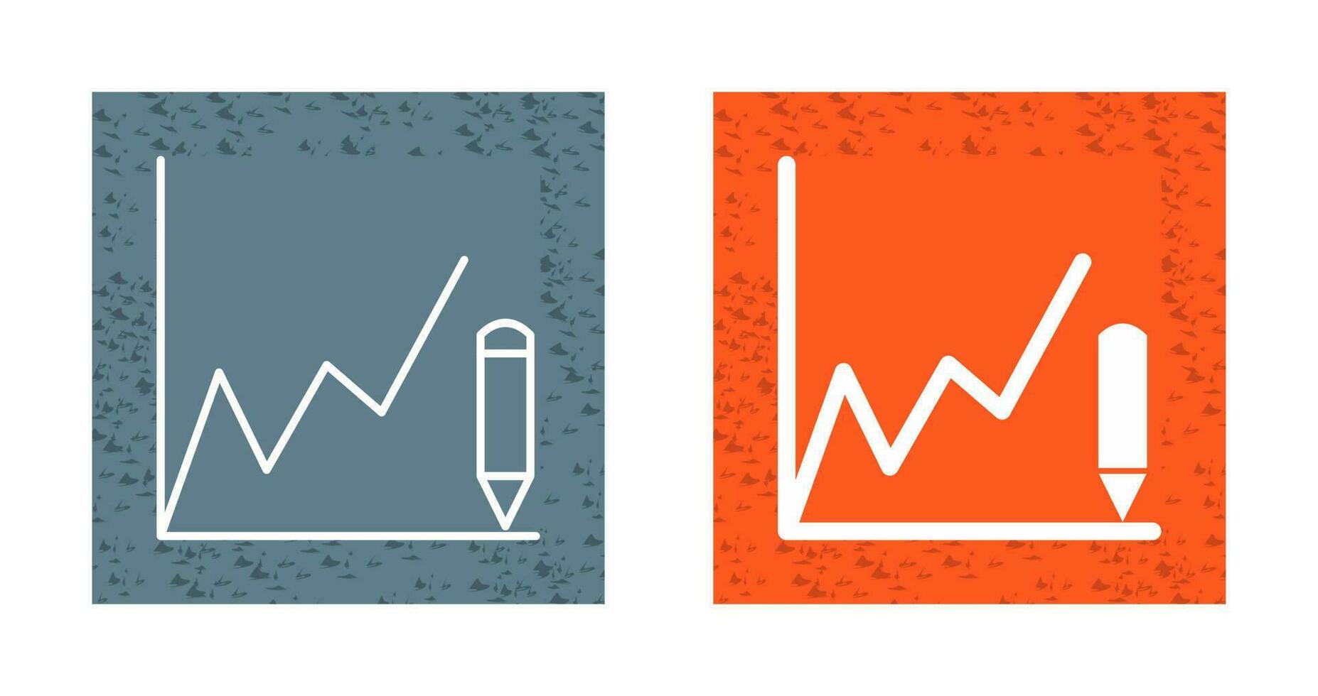 Zeichnen von Diagrammen Vektorsymbol vektor