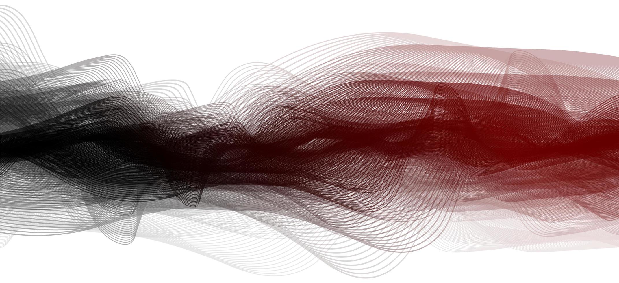 roter und schwarzer Schallwellenhintergrund vektor
