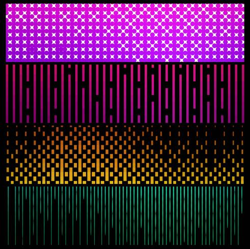 Geometrische colroful Musterfahnen stellten Vektor ein