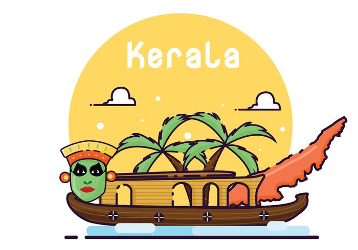 Besök Kerala Vector Art