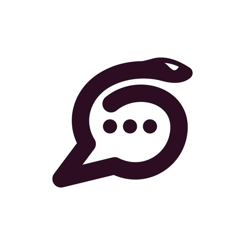 Schlange Tier Plaudern modern kreativ Logo vektor