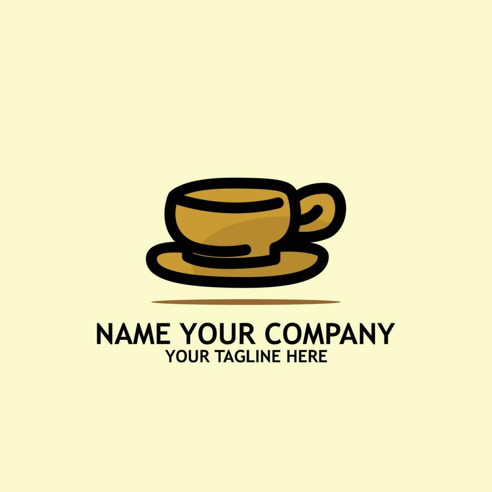 Kaffee Tasse Symbol Logo einfach Symbol Design Illustration vektor