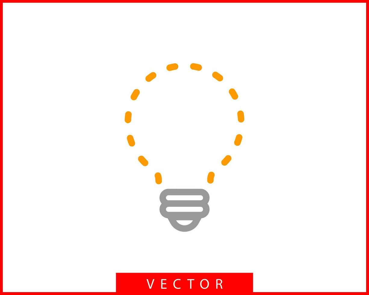 Glühbirnen-Icon-Vektor. Glühbirne Idee Logo Konzept. Lampe Strom Symbole Webdesign-Element. led-leuchten isolierte silhouette. vektor