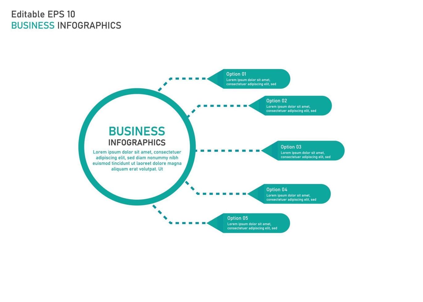 Business-Infografik-Vorlagen. bearbeitbare Vektor-Infografik-Vorlagen vektor