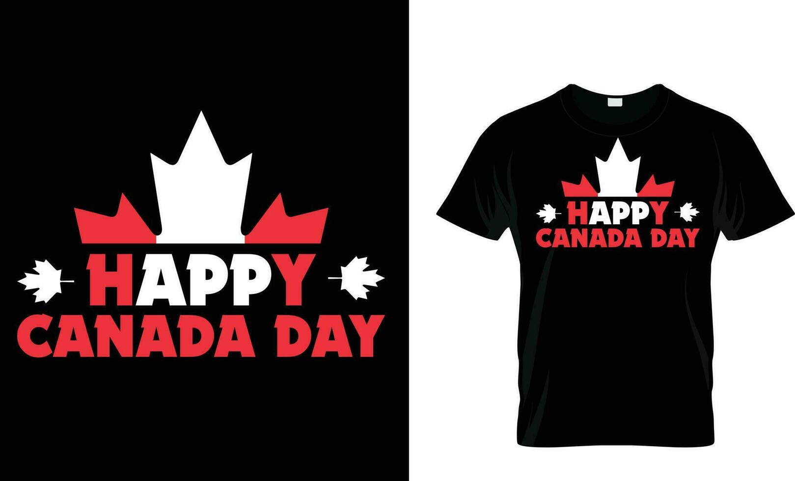 1:a juli kanada dag t skjorta design vektor