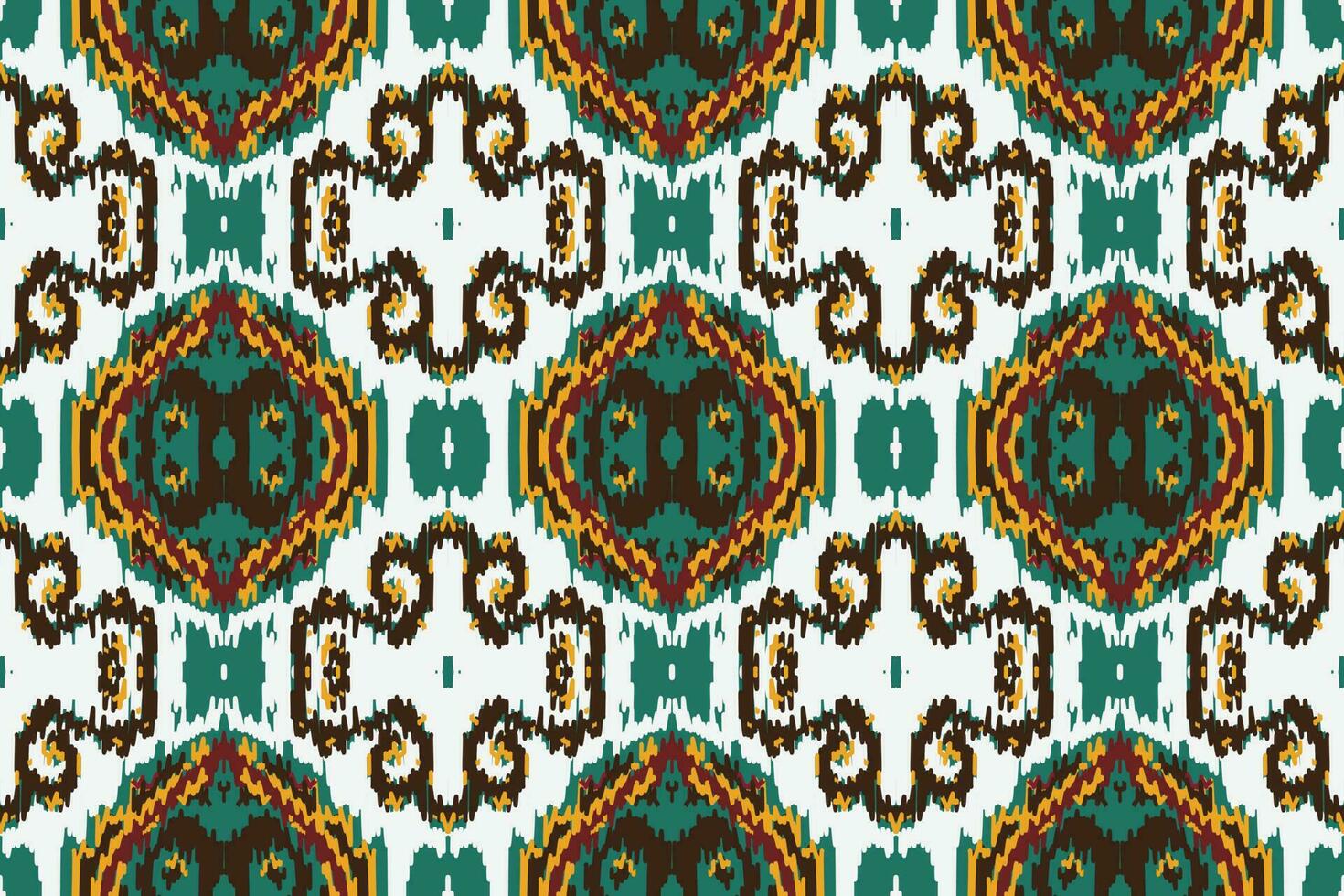 afrikansk ikat damast- paisley broderi bakgrund. geometrisk etnisk orientalisk mönster traditionell. ikat aztec stil abstrakt vektor illustration. design för skriva ut textur, tyg, saree, sari, matta.