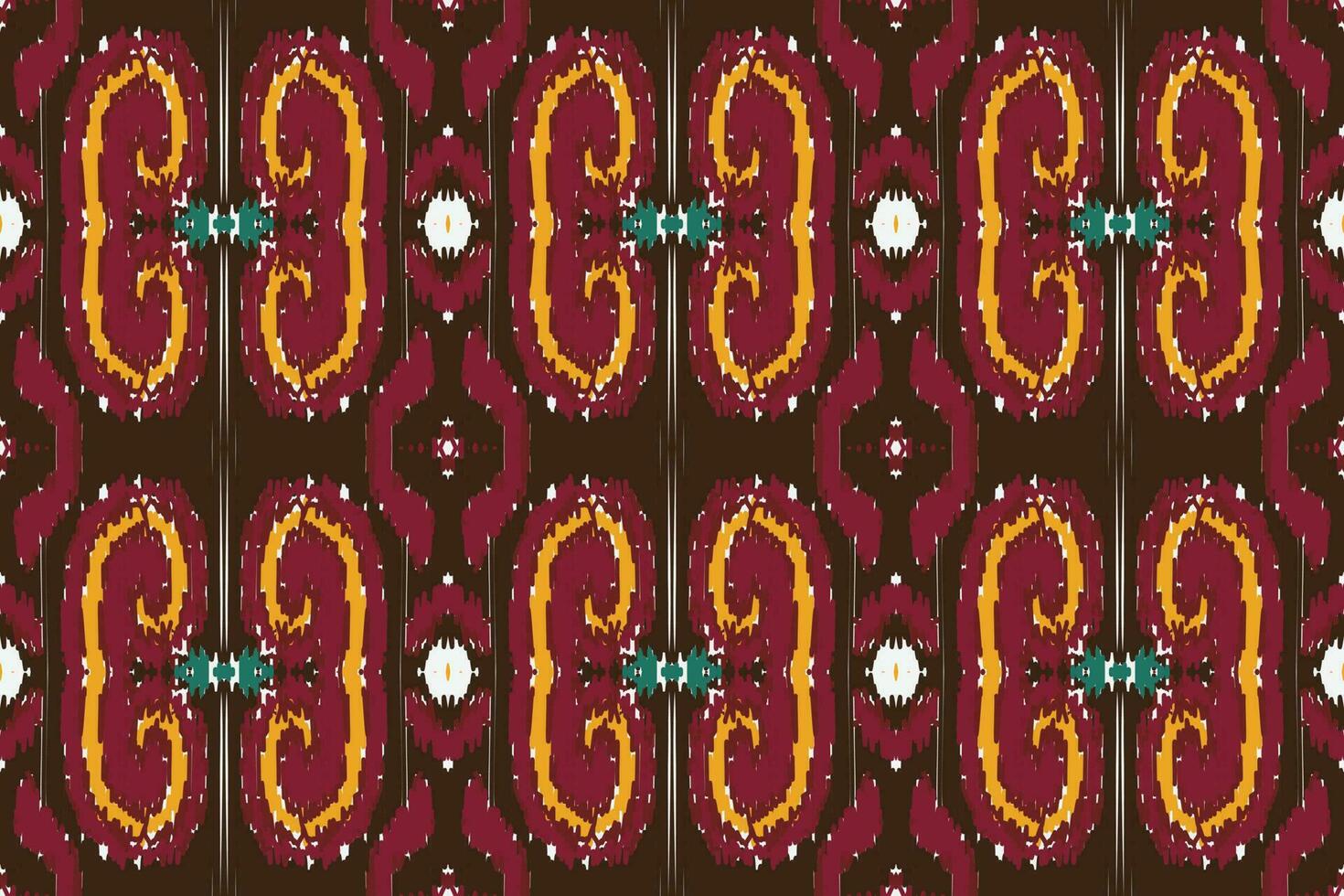 Motiv Ikat Blumen- Paisley Stickerei Hintergrund. geometrisch ethnisch orientalisch Muster traditionell. Ikat aztekisch Stil abstrakt Vektor Illustration. Design zum drucken Textur, Stoff, Saree, Sari, Teppich.