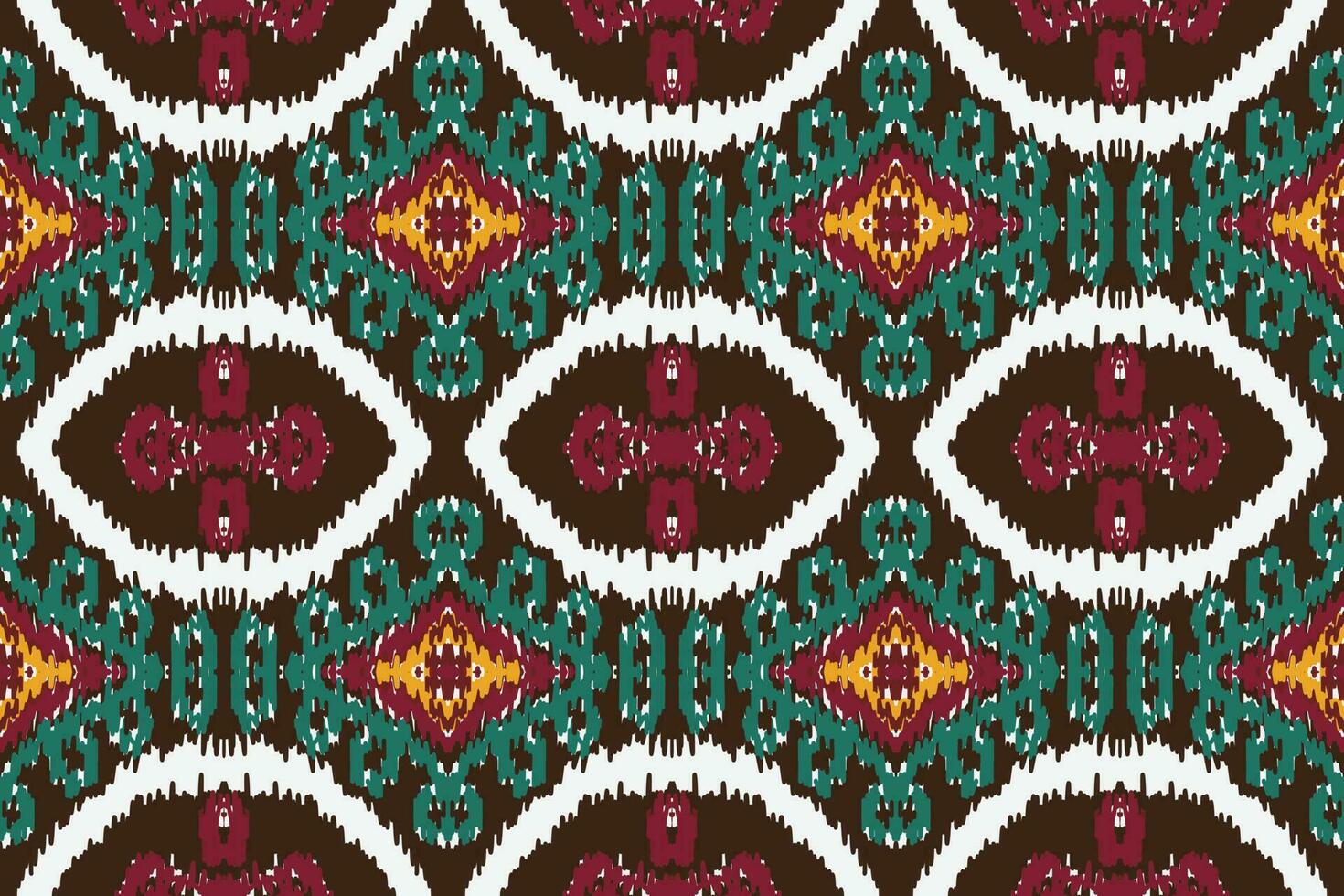 Motiv Ikat Blumen- Paisley Stickerei Hintergrund. geometrisch ethnisch orientalisch Muster traditionell. Ikat aztekisch Stil abstrakt Vektor Illustration. Design zum drucken Textur, Stoff, Saree, Sari, Teppich.