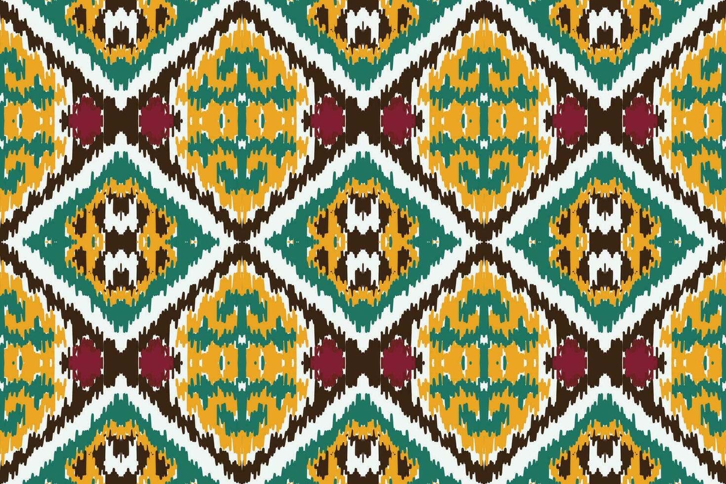 afrikansk ikat blommig paisley broderi bakgrund. geometrisk etnisk orientalisk mönster traditionell. ikat blomma stil abstrakt vektor illustration. design för skriva ut textur, tyg, saree, sari, matta.