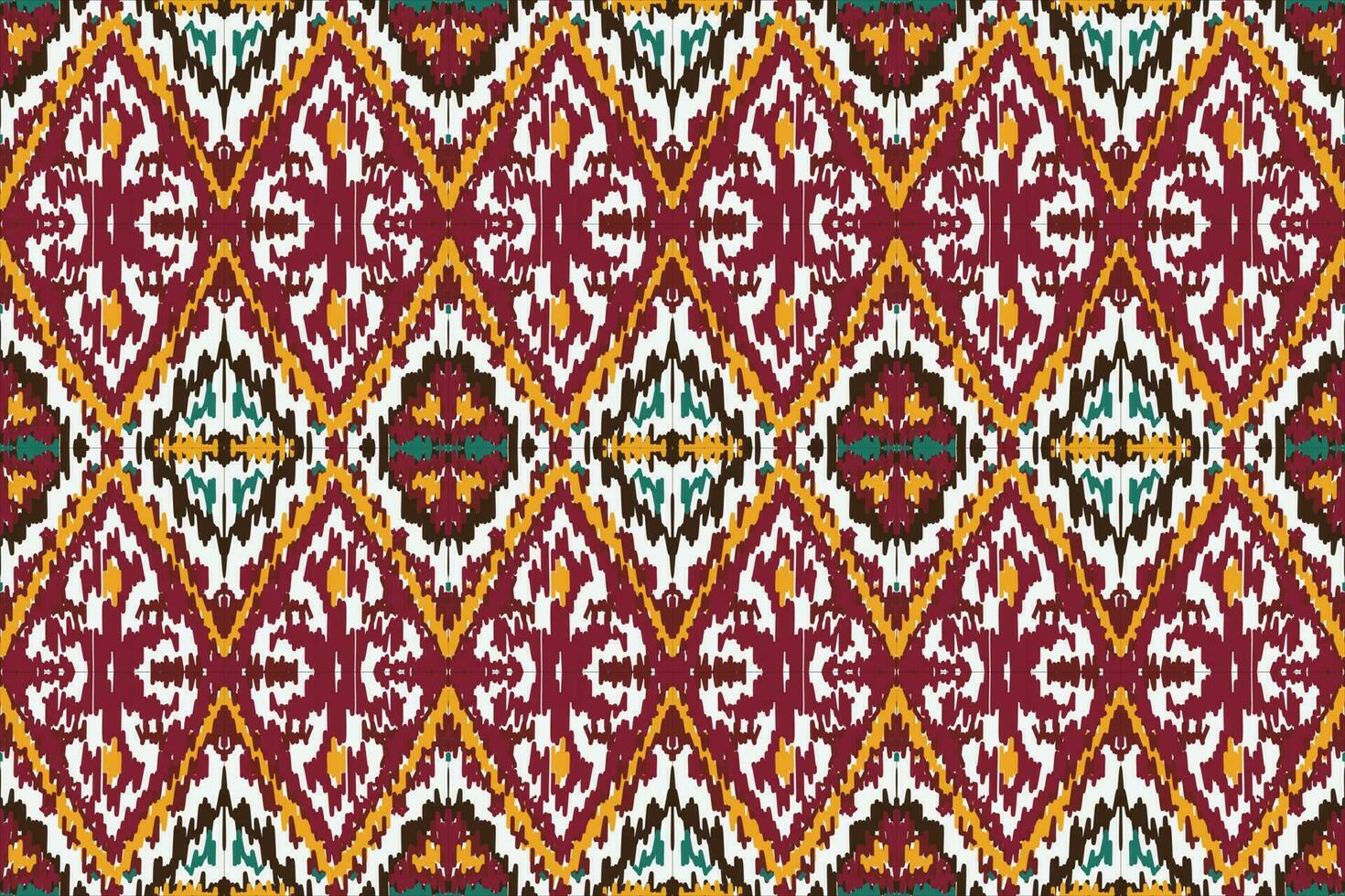 afrikansk motiv ikat paisley broderi bakgrund. geometrisk etnisk orientalisk mönster traditionell. ikat aztec stil abstrakt vektor illustration. design för skriva ut textur, tyg, saree, sari, matta.