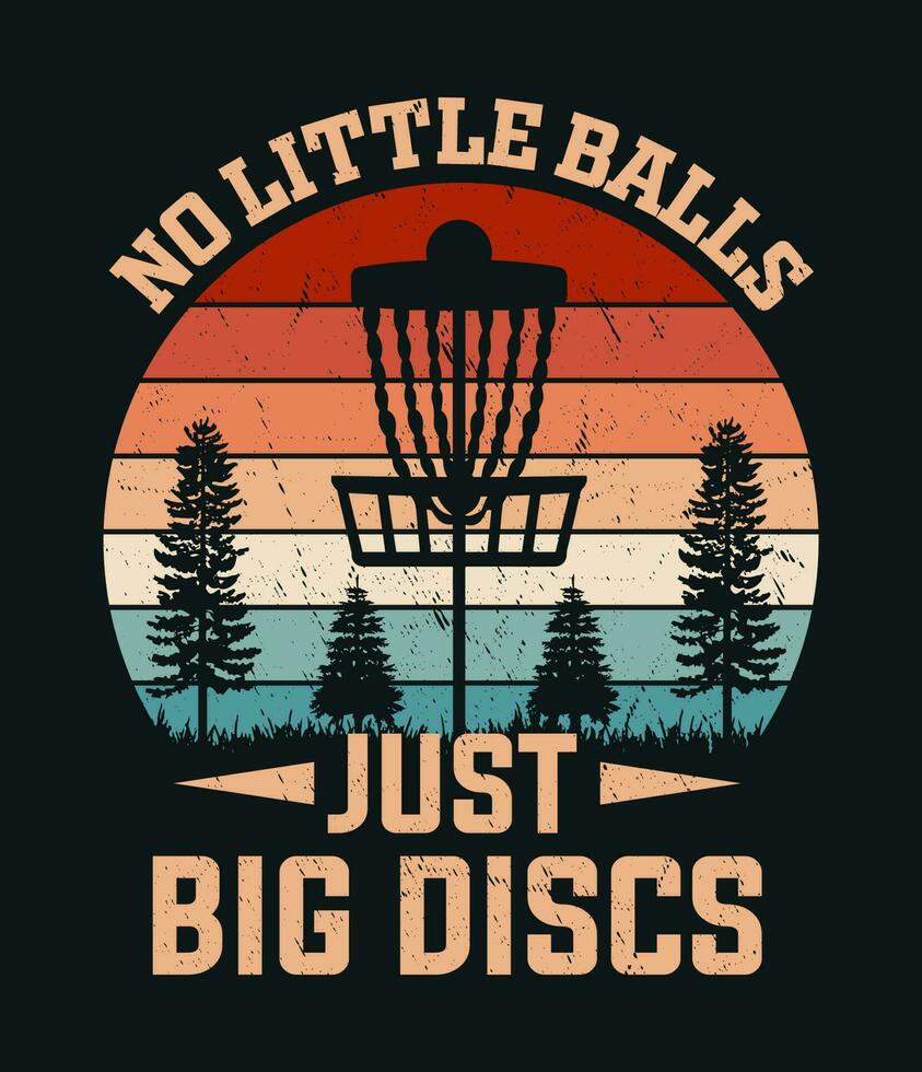 Discgolf-T-Shirt-Design vektor