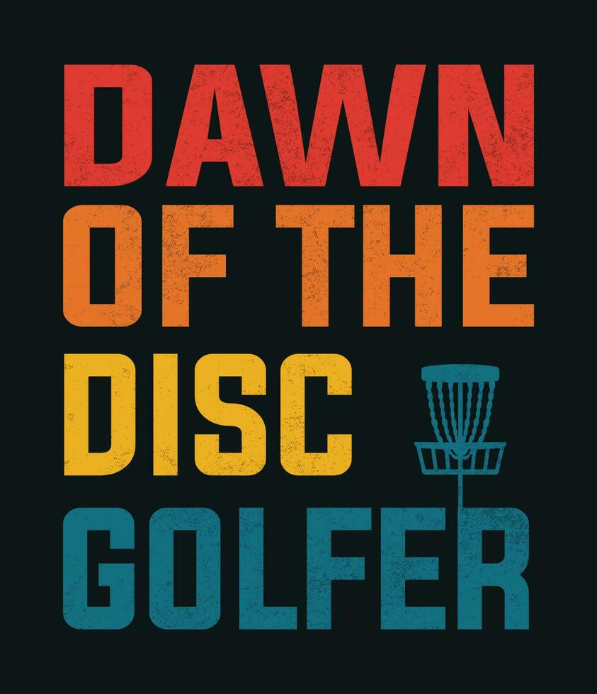 Discgolf-T-Shirt-Design vektor