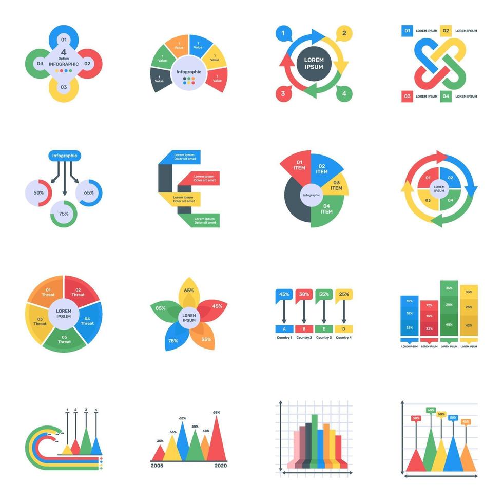 moderne Infografiken in editierbar vektor