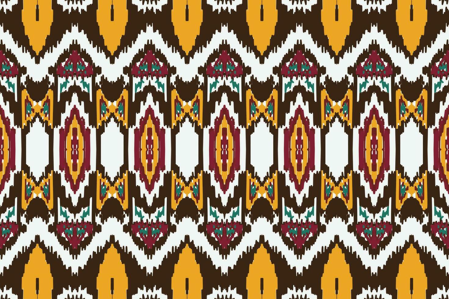 afrikanisch Ikat Damast Stickerei Hintergrund. geometrisch ethnisch orientalisch Muster traditionell. Ikat aztekisch Stil abstrakt Vektor Illustration. Design zum drucken Textur, Stoff, Saree, Sari, Teppich.