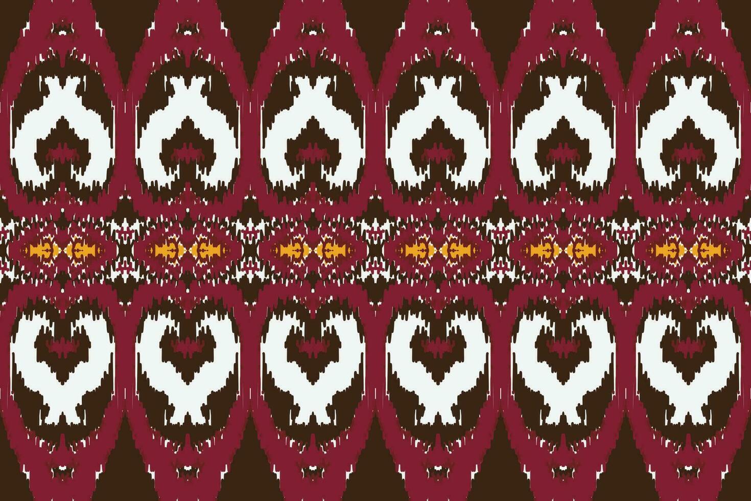 afrikanisch Ikat Damast Stickerei Hintergrund. geometrisch ethnisch orientalisch Muster traditionell. Ikat aztekisch Stil abstrakt Vektor Illustration. Design zum drucken Textur, Stoff, Saree, Sari, Teppich.