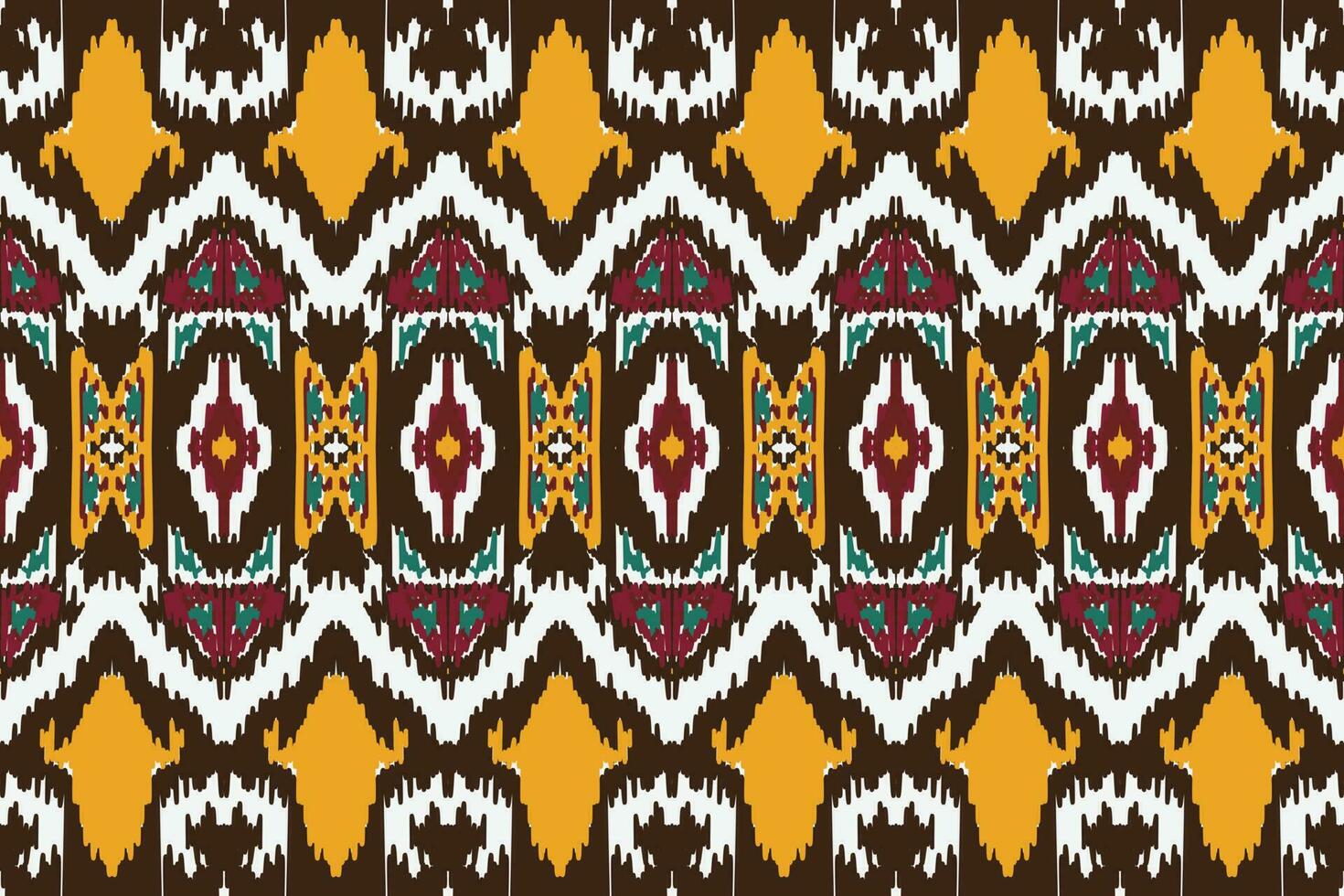 afrikanisch Ikat Stoff Paisley Stickerei Hintergrund. geometrisch ethnisch orientalisch Muster traditionell. Ikat aztekisch Stil abstrakt Vektor Illustration. Design zum drucken Textur, Stoff, Saree, Sari, Teppich.