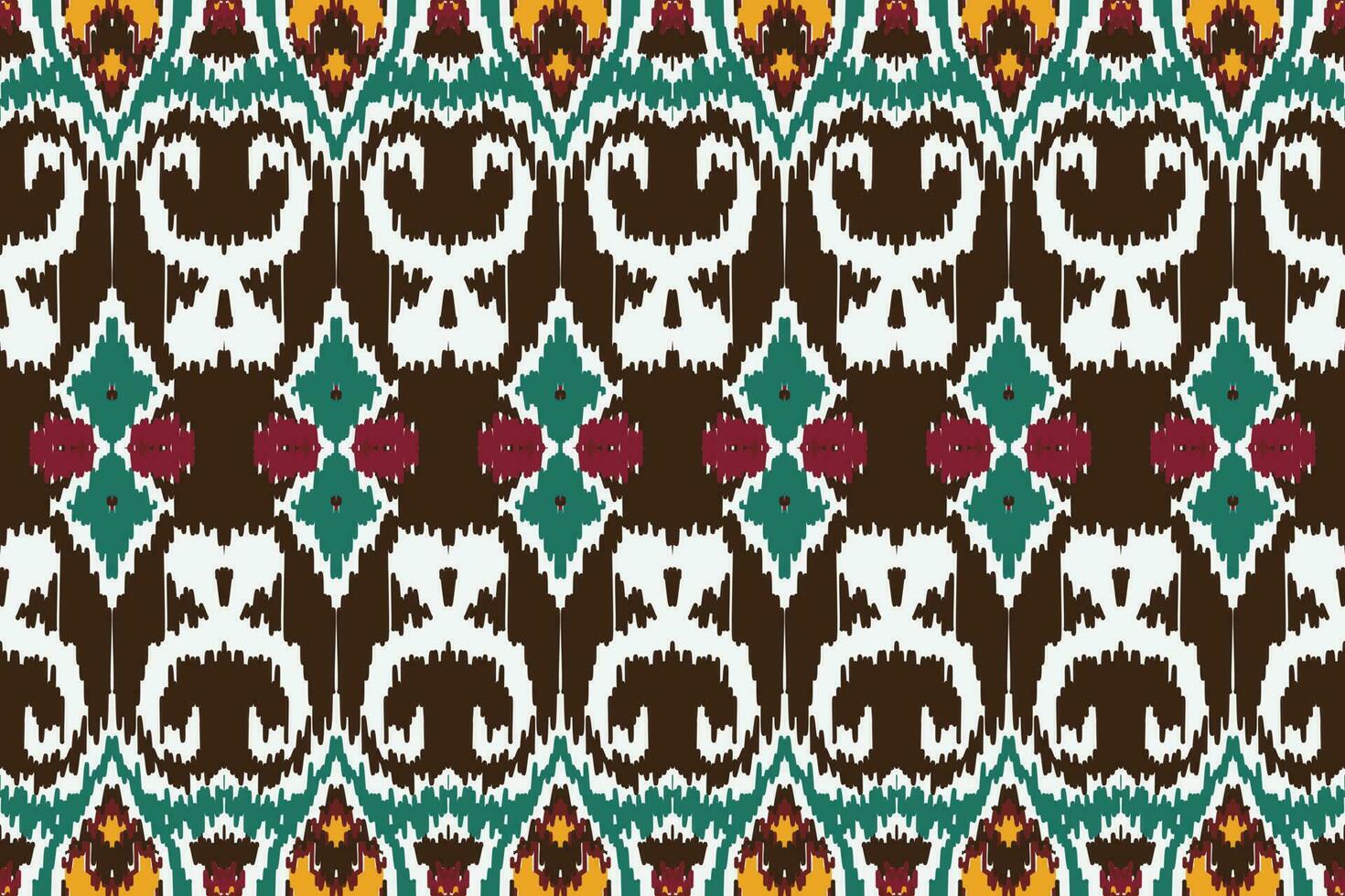 afrikanisch Ikat Paisley Muster Stickerei Hintergrund. geometrisch ethnisch orientalisch Muster traditionell. Ikat aztekisch Stil abstrakt Vektor Illustration. Design zum drucken Textur, Stoff, Saree, Sari, Teppich.
