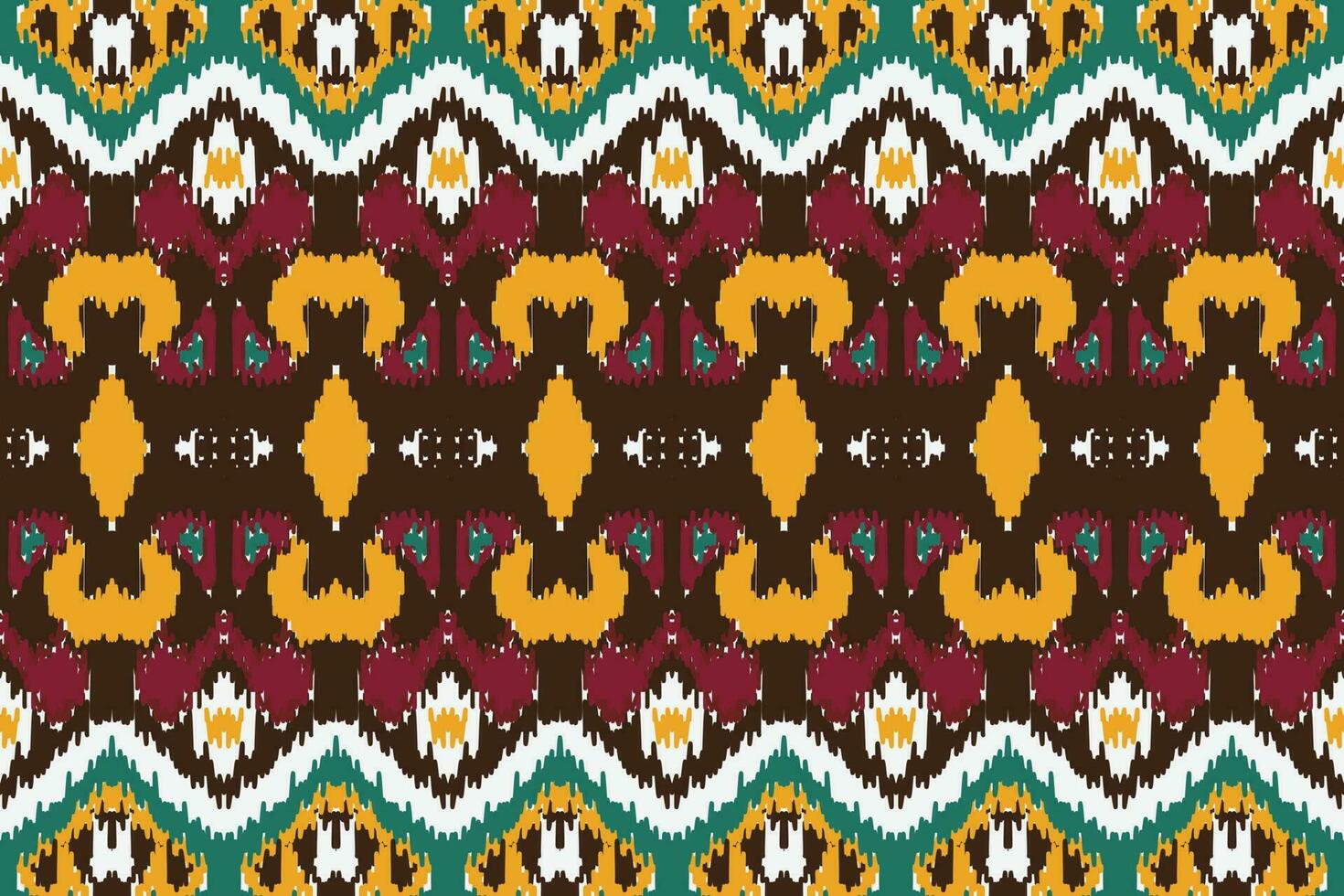 motiv ikat sömlös mönster broderi bakgrund. geometrisk etnisk orientalisk mönster traditionell. ikat aztec stil abstrakt vektor illustration. design för skriva ut textur, tyg, saree, sari, matta.