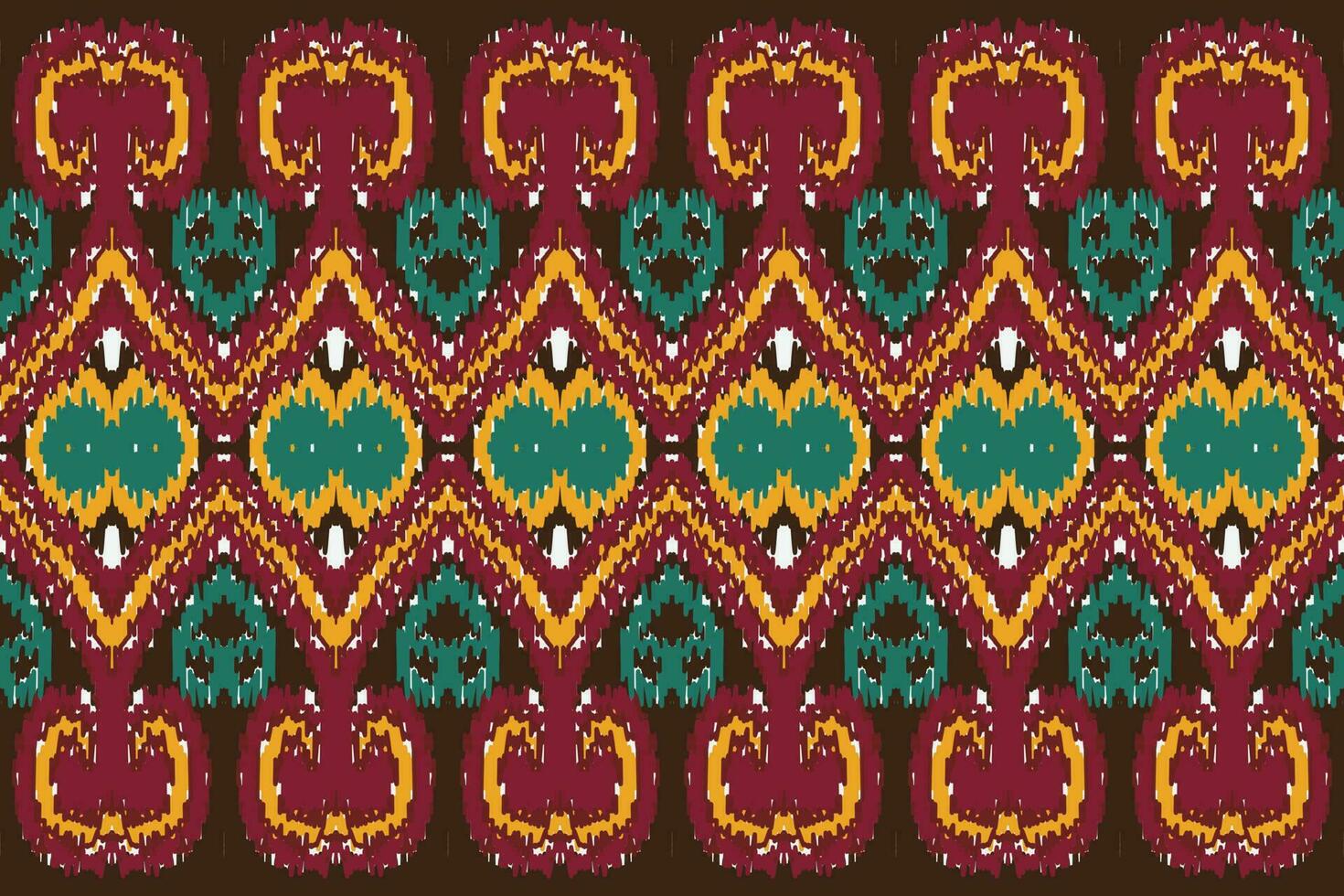 afrikanisch Ikat Paisley Muster Stickerei Hintergrund. geometrisch ethnisch orientalisch Muster traditionell. Ikat aztekisch Stil abstrakt Vektor Illustration. Design zum drucken Textur, Stoff, Saree, Sari, Teppich.