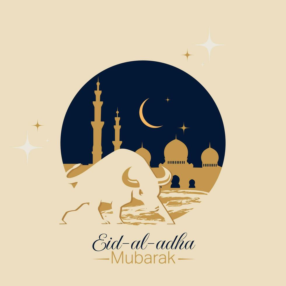 eid al adha mubarak vektor