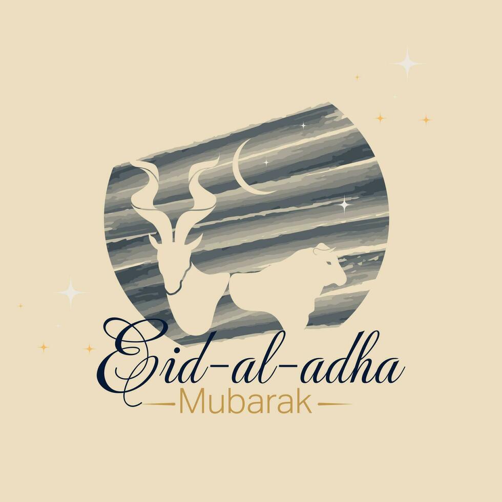 eid al adha mubarak vektor