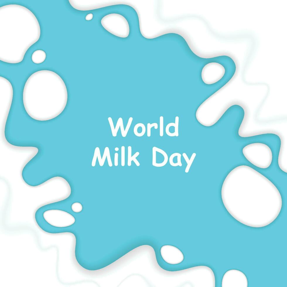 värld mjölk dag bakgrund. vektor