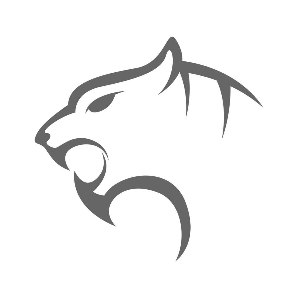 tiger logotyp ikon design vektor