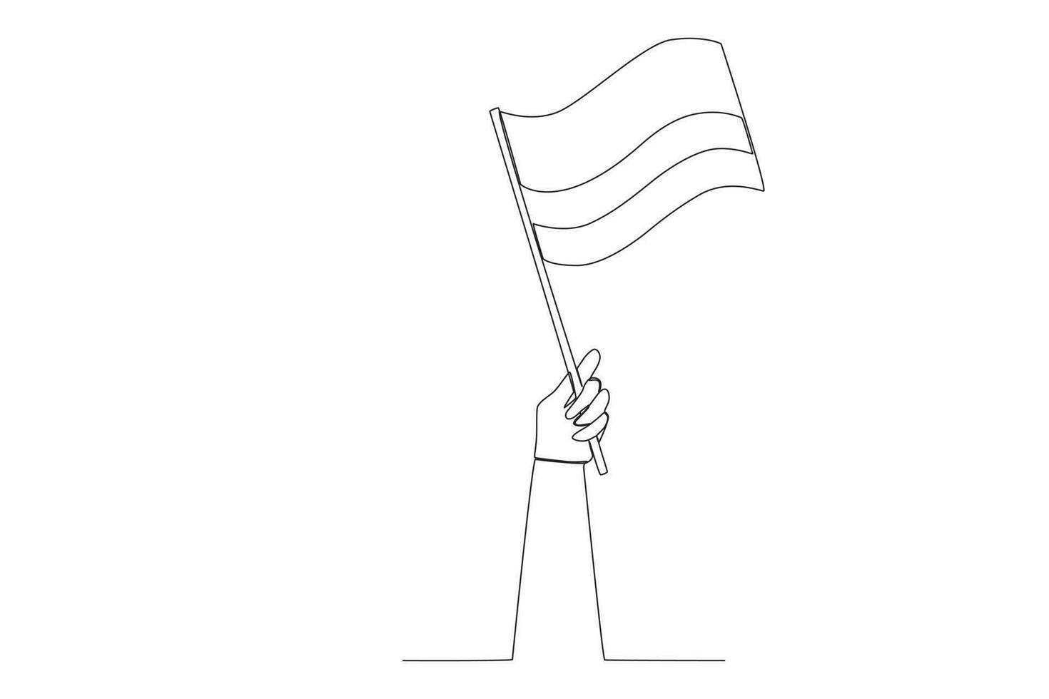 ein Hand halten Kolumbien Flagge hoch vektor