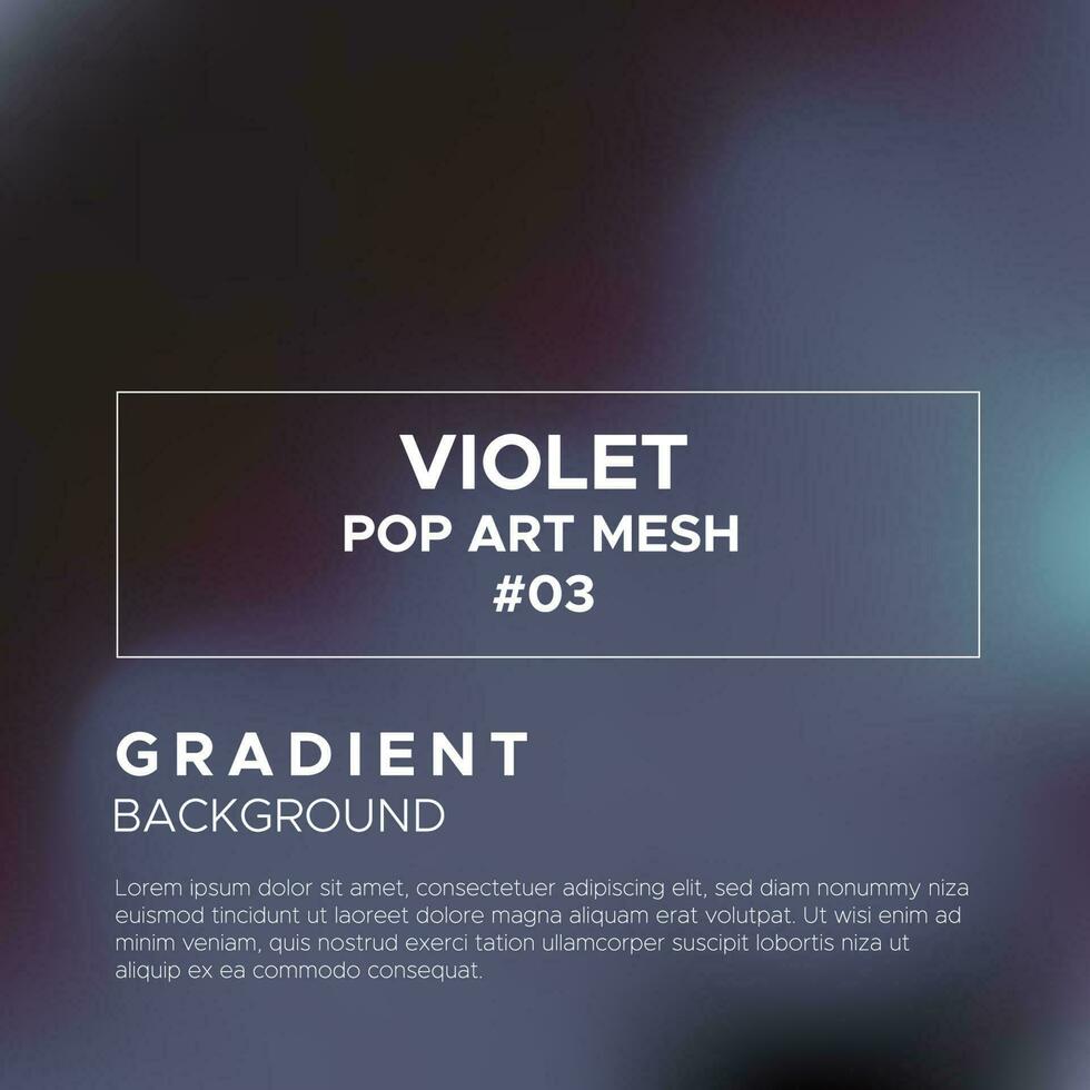 violett Pop Kunst Gradient Gittergewebe Hintergrund vektor