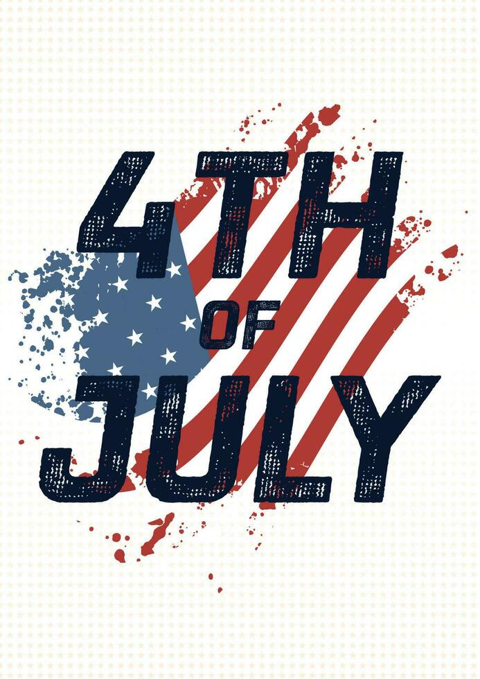 amerikan oberoende dag bakgrund. 4:e av juli illustration. vektor