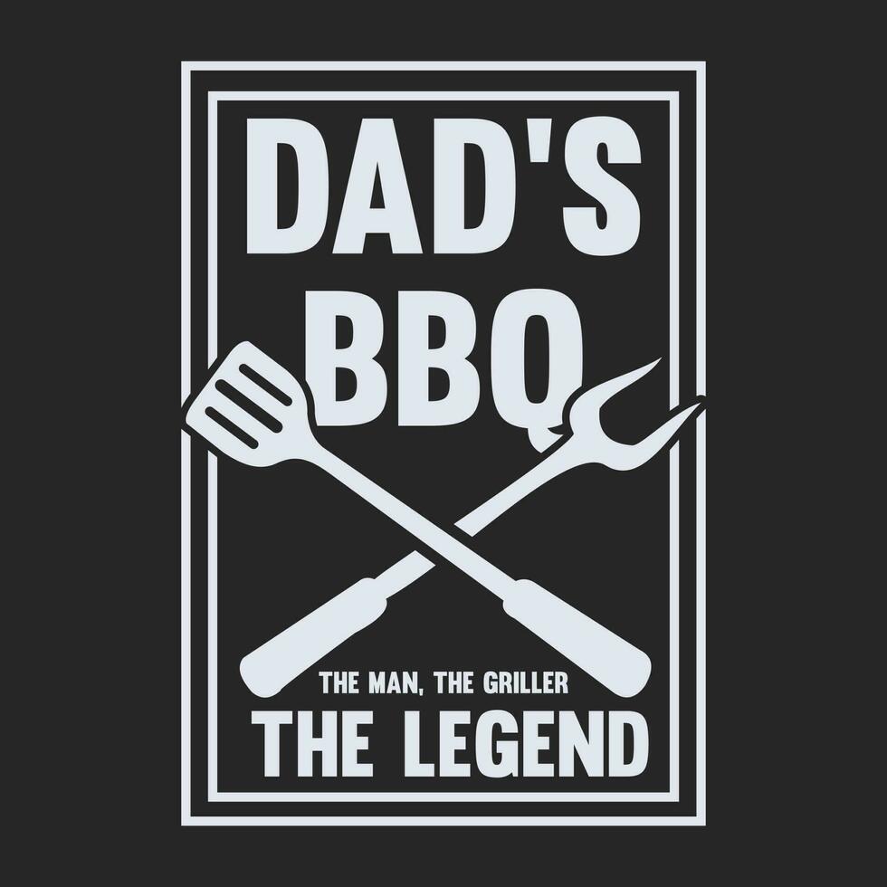 Grill Geschenk Papa Geburtstag Geschenke T-Shirt vektor