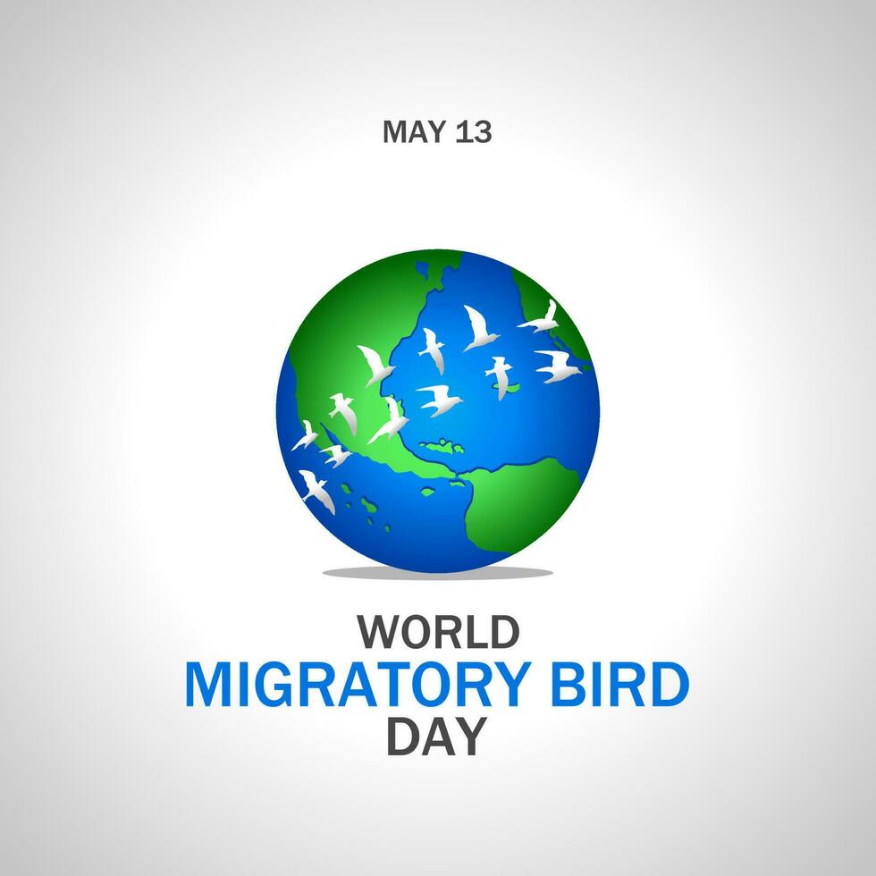 värld flyttande fågel dag. vektor illustration. lämplig för affisch, banderoller, bakgrund och hälsning kort
