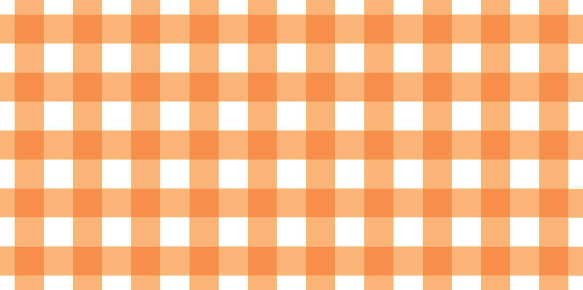rutig orange och vit mönster. vektor