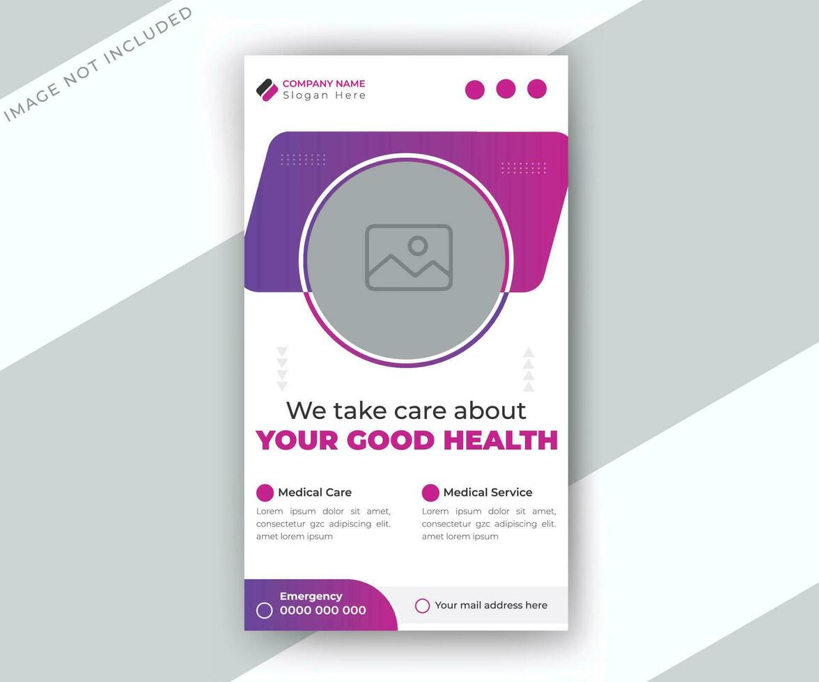 medizinisch und Gesundheitswesen Sozial Medien Zeitleiste Geschichten Netz Banner Vorlage vektor