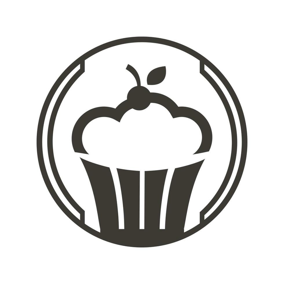 Bäckerei und Dessert Logo, Zeichen, Vorlage, Emblem, eben Vektor Design